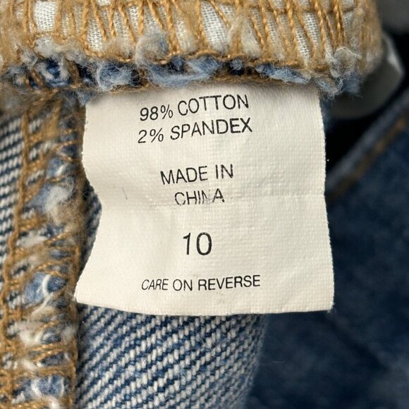 New York & Company Low Rise Straight Cuffed Distressed Women's size 10 Blue Jean - Picture 3 of 4